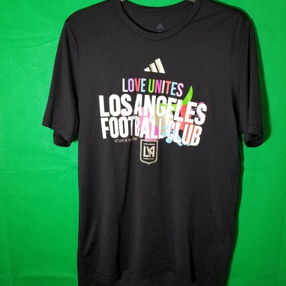 Los Angeles FC Love Unites Adidas Men Medium Black Save Our Legacy - Picture 1 of 6